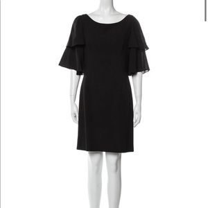 Loeffler Randall black wool blend cocktail dress size XS